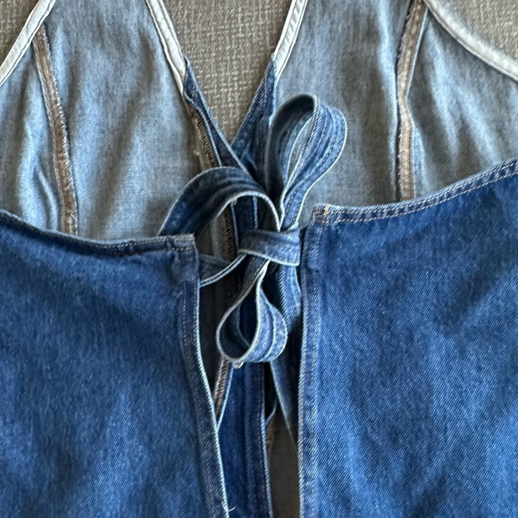 Wild Fable Blue Denim Halter Vest adjustable size M-L - Picture 6 of 10